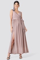 Thumbnail for your product : NA-KD Tie Waist Slit Maxi Dress