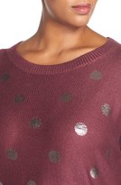 Thumbnail for your product : Sejour Foil Dot Sweater (Plus Size)