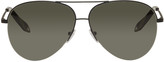 Thumbnail for your product : Victoria Beckham Black Classic Victoria Aviator Sunglasses