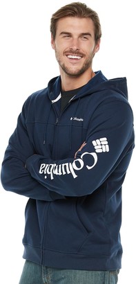 Columbia Men S Omni Shade Logo Fleece Full Zip Hooded Jacket Shopstyle