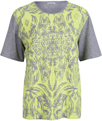 Draw In Light Women's Butterfly Unisex TShirt - Neon On Grey