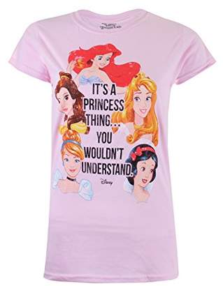 Disney Women's A Princess Thing T-Shirt,(Manufacturer Size:X-Large)