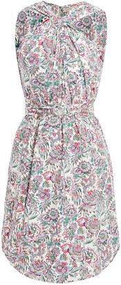 Vanessa Bruno Loiza Twisted Floral-print Cotton Mini Dress