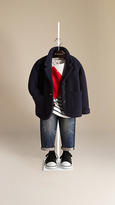 Thumbnail for your product : Burberry Knitted Wool Cashmere Cardigan Blazer
