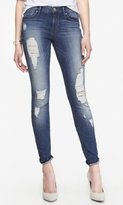 Thumbnail for your product : Express Mid Rise Destroyed Jean Legging
