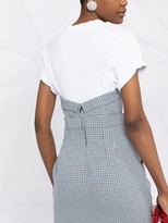 Thumbnail for your product : Philosophy di Lorenzo Serafini Check-Pattern Strapless Mini Dress