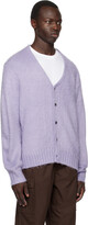 Thumbnail for your product : Stussy Purple Brushed Cardigan