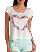 Thumbnail for your product : Charlotte Russe Wild and Beautiful Graphic Tee