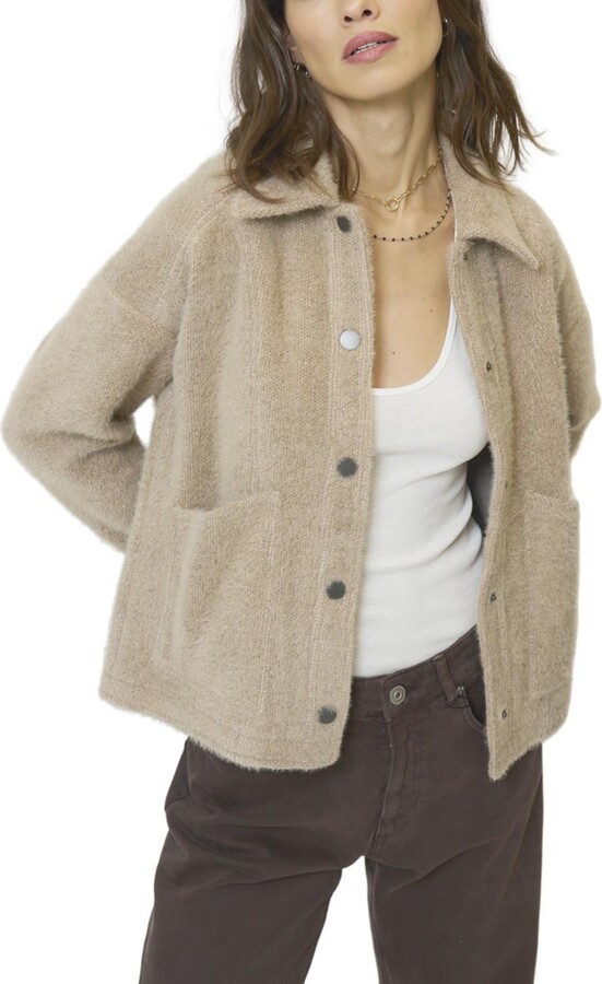 Central Park West Women's Billie Cropped Barn Jacket
