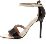 Thumbnail for your product : Jean-Michel Cazabat Olympe Patent Leather Sandal, Black/Cream