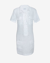 Thumbnail for your product : Equipment Lace Up Shirt Dress