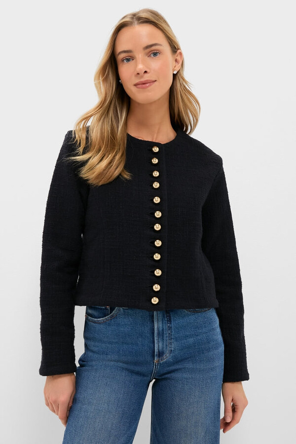 Alix of Bohemia Black Rowan Obsidian Khadi Jacket