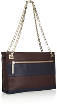 Thumbnail for your product : Victoria Beckham Two-tone leather shoulder bag