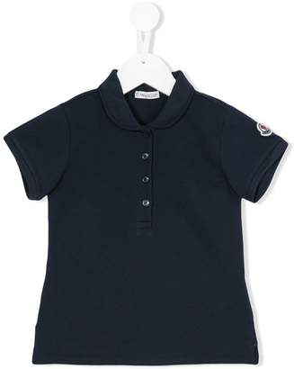Moncler Kids embroidered logo polo shirt