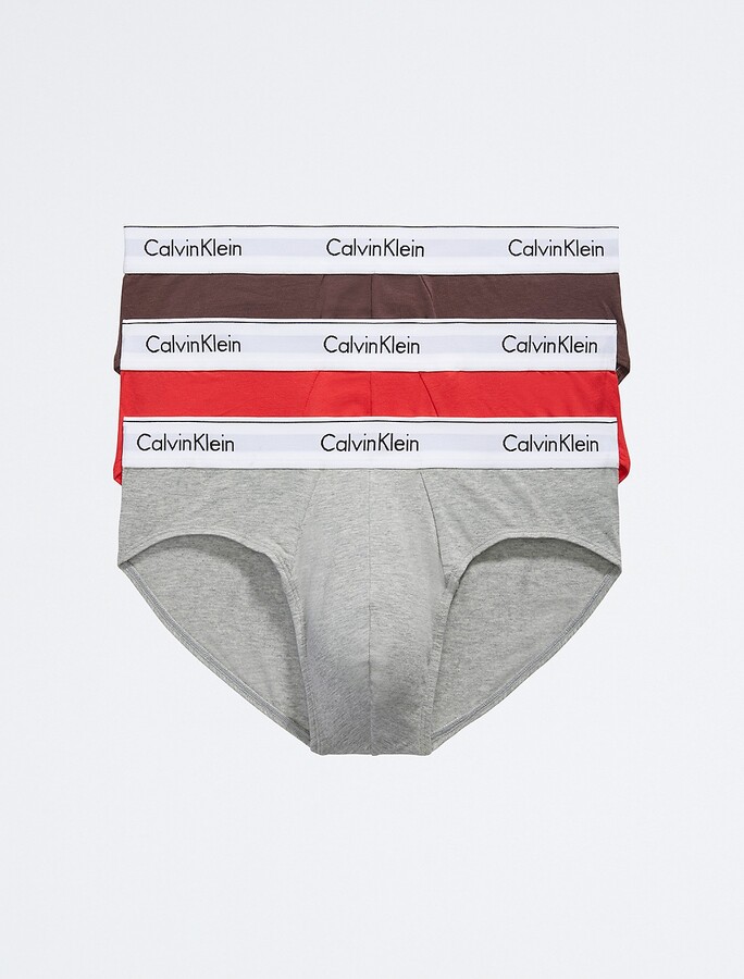  Calvin Klein Mens Cotton Stretch 3-Pack Hip Brief