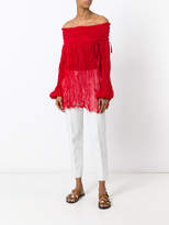 Thumbnail for your product : No.21 gathered off-shoulder blouse