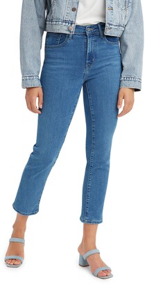 Levi's 724™ High Waist Crop Straight Leg Jeans - ShopStyle