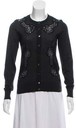 Dolce & Gabbana Cashmere Lace-Accented Cardigan
