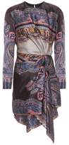 Etro Printed silk-satin dress 