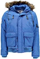 Thumbnail for your product : boohoo Padded Bomber with Faux Fur Trim Hood