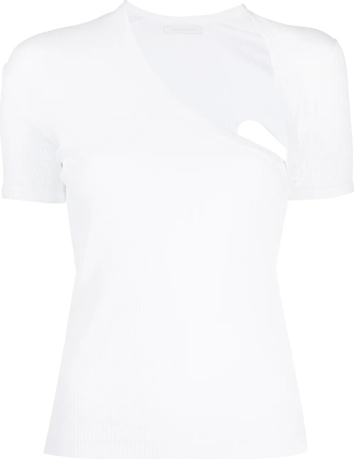 John Elliott asymmetrical neck T-shirt