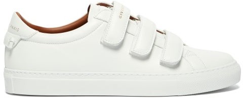 white womens leather trainers