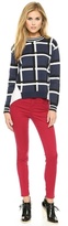 Thumbnail for your product : J Brand Mid Rise Sateen Zipper Jeans