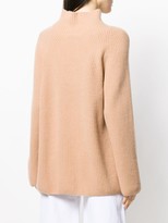 Thumbnail for your product : N.Peal Relaxed Fit Ribbed Jumper