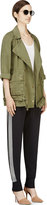 Thumbnail for your product : Current/Elliott Green Double-Breasted The Infantry Jacket