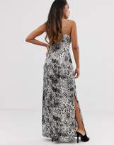 Thumbnail for your product : Missguided Petite cowl neck maxi dress in animal print