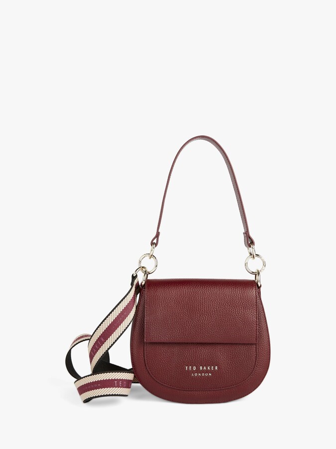 Ted Baker Amali Leather Cross Body Bag, Dark Purple ShopStyle