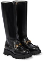 Thumbnail for your product : Gucci Horsebit leather knee-high boots
