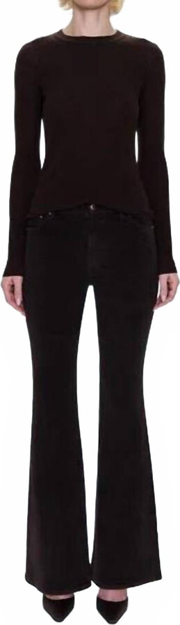 Pistola Denim Kinsley Mid Rise Ultra Flare Pants In Mocha