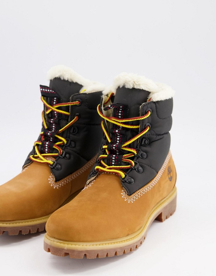 wool lined timberland boots