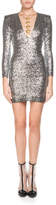 Thumbnail for your product : Balmain Coin-Trim Sequined Mini Cocktail Dress