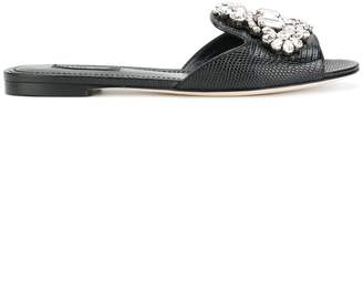 Dolce & Gabbana Bianca embellished sandals