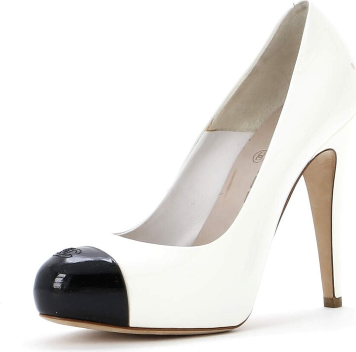 Chanel Women's Cap Toe Pumps Patent