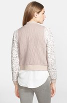 Thumbnail for your product : Rebecca Taylor Textured Bomber Jacket