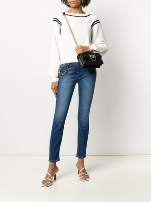 Elisabetta Franchi Chain Detail Skinny Jeans