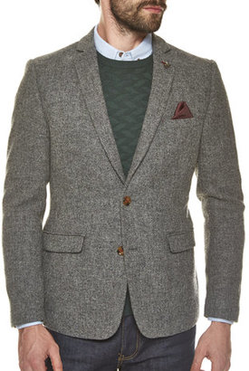 Burton Mens Light Grey Premium Pure Wool Blazer