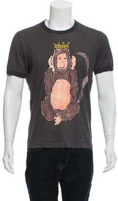 Dolce & Gabbana Graphic Print Crew Neck T-Shirt