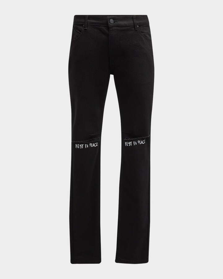 RtA Men's Bryant R.I.P. Skinny Jeans