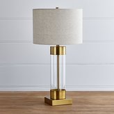 Thumbnail for your product : Crate & Barrel Avenue Brass Table Lamp with USB Port