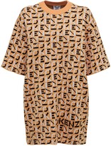 Thumbnail for your product : Kenzo Monogram Cotton Blend Mini Dress