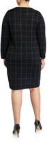 Thumbnail for your product : Anne Klein Plus Size Long-Sleeve Crewneck Knit Dress