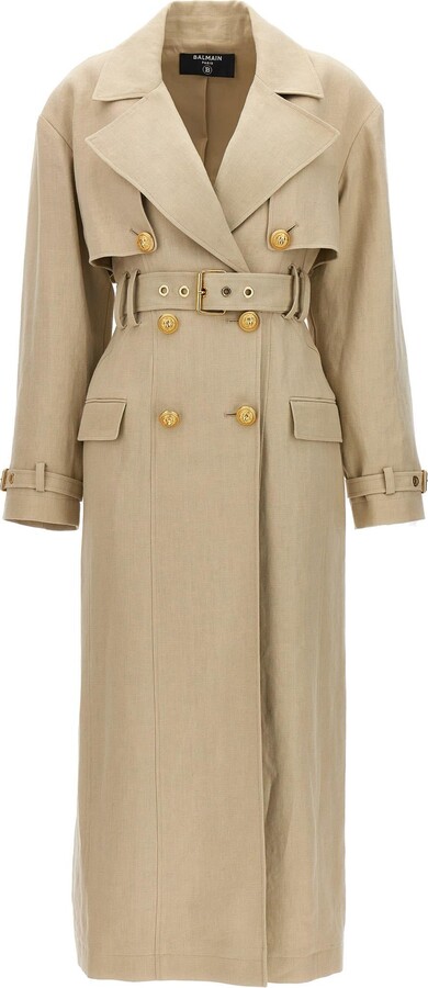 Balmain Trench Shop The Largest Collection | ShopStyle