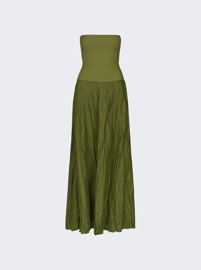 Johanna Ortiz Empowerment Movement Ankle Skirt Green