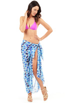 Thumbnail for your product : Voda Swim Blue Sarong Cover Up