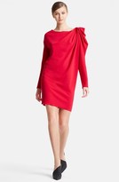 Thumbnail for your product : Lanvin Drape Shoulder Wool Dress