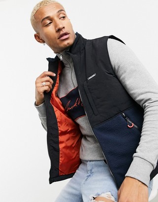 Jack and Jones Originals fleece vest in navy - ShopStyle Outerwear